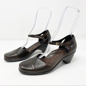 Dansko Roxy Brown Leather D’Orsay Mary Jane Shoe